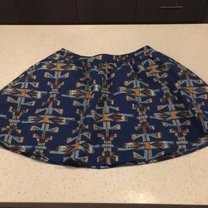 Mini flare skirt - Aztec print urban outfitters